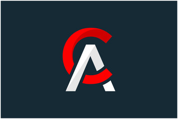 Initial AC  Logo Design Vector