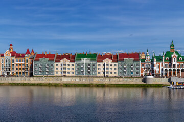 Embankment of the Malaya Kokshaga river, Yoshkar-Ola, Russia