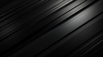 Obraz premium Abstract dark black background with diagonal stripes.