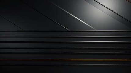 Abstract black and gold metallic background with diagonal lines.