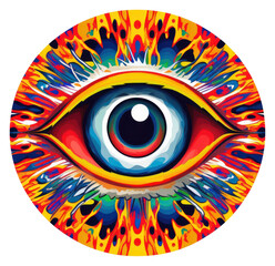 PNG An abstract Graphic Element of an eye pattern art creativity.