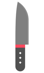Knife flat icon isolated on white background.