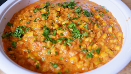 Corn Tomato Bharta Indian Recipe