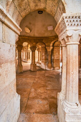 Walk in covered Gallery of Fisherman's Bastion, Budapest, Hungary