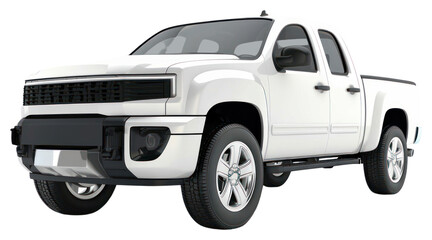PNG Sleek white modern pickup truck