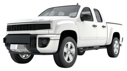 PNG Sleek white modern pickup truck