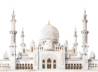 PNG Elegant mosque architectural illustration