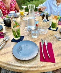 luxury and quality restaurant design table