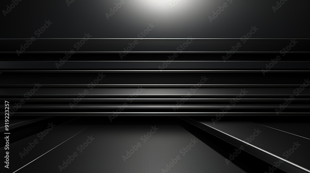 Poster black abstract background with a subtle light.