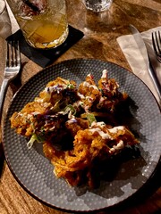 Corsican specialty dish at the restaurant