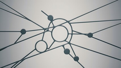 Minimalistic wallpaper of a neural network