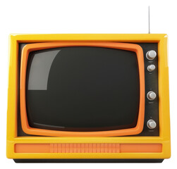 PNG Vintage retro television set design