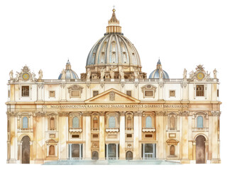 Obraz premium PNG Historic cathedral architectural detailed illustration