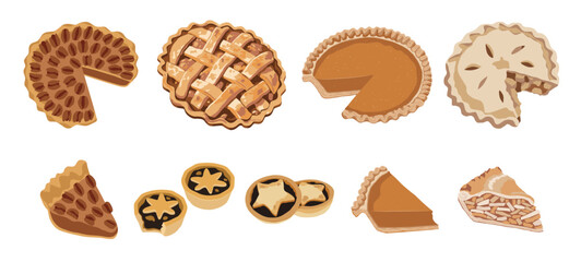 A Set of Different Types of Pies