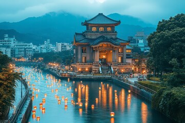 Fototapeta premium Traditional Japanese Scene