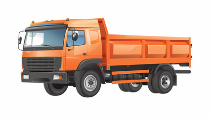 Ftat truck isolated on white background vector image