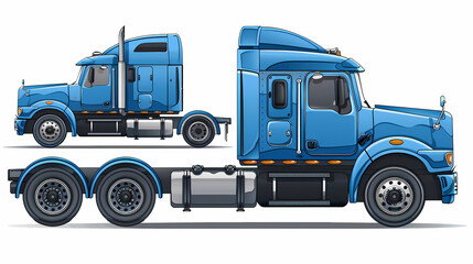 Truck template isolated on white background vector image