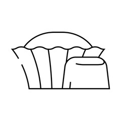 candy chocolate candy food line icon vector. candy chocolate candy food sign. isolated contour symbol black illustration