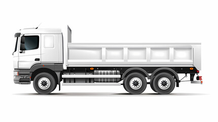 Truck template isolated on white background vector image