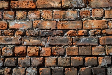 Naklejka premium Textured Brick Wall. A classic brick wall background for various design needs