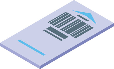 Simple barcode tag is laying on a surface, showing its product information