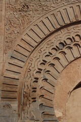 Architecture in the city of Marrakech, Morocco