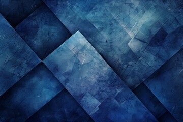 Abstract Blue Geometric Pattern