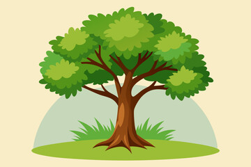 Green Tree for simple vector file