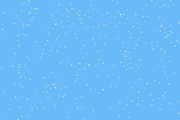 Light Blue Snowy childish Background with White Dots, seamless pattern