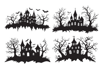 Halloween Vector Art,Spooky Halloween Vector,
