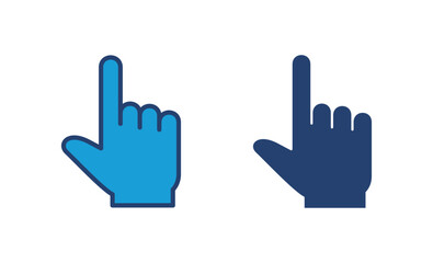 Hand click icon vector. pointer icon vector. hand cursor icon vector
