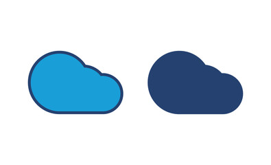 cloud icon vector. cloud vector icon