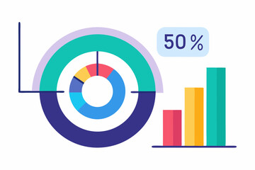 A diagram icon showing profit symbolizing success