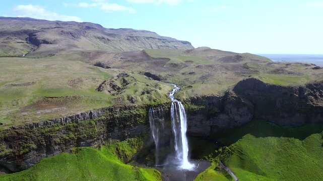 Gljufrabui iceland shooting with drone