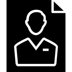 Bio Sheet vector icon in glyph style 