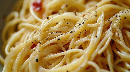 Creamy Carbonara Delight: A 50mm Lens Perspective