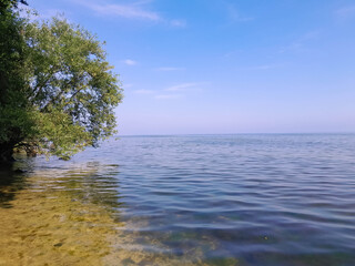 Wild coast of Baltic Sea. Puck Bay.