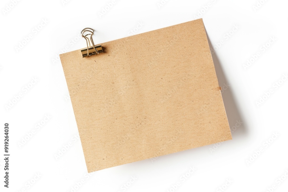 Poster a piece of paper with a clip attached to collect notes and ideas