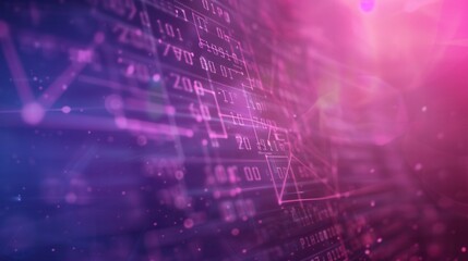 Mathematical Formulas. Abstract geometric shapes and equations concept