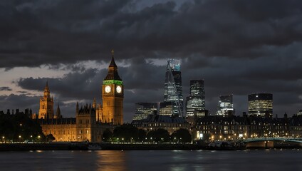 Obraz premium city at night