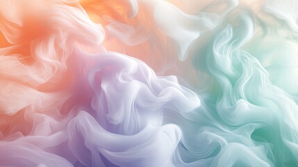 Obraz premium Abstract Pastel Swirling Fabric with Color Gradient