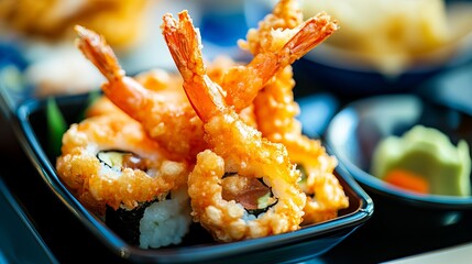 ## Crispy Japanese Tempura Captured with a 50mm Lens