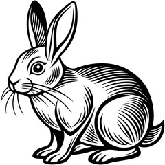 Rabbit Graphic Design Template - Cute and High-Quality Bunny Artwork