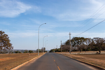 Fototapeta premium Embassy sector in Brasília, Brazil