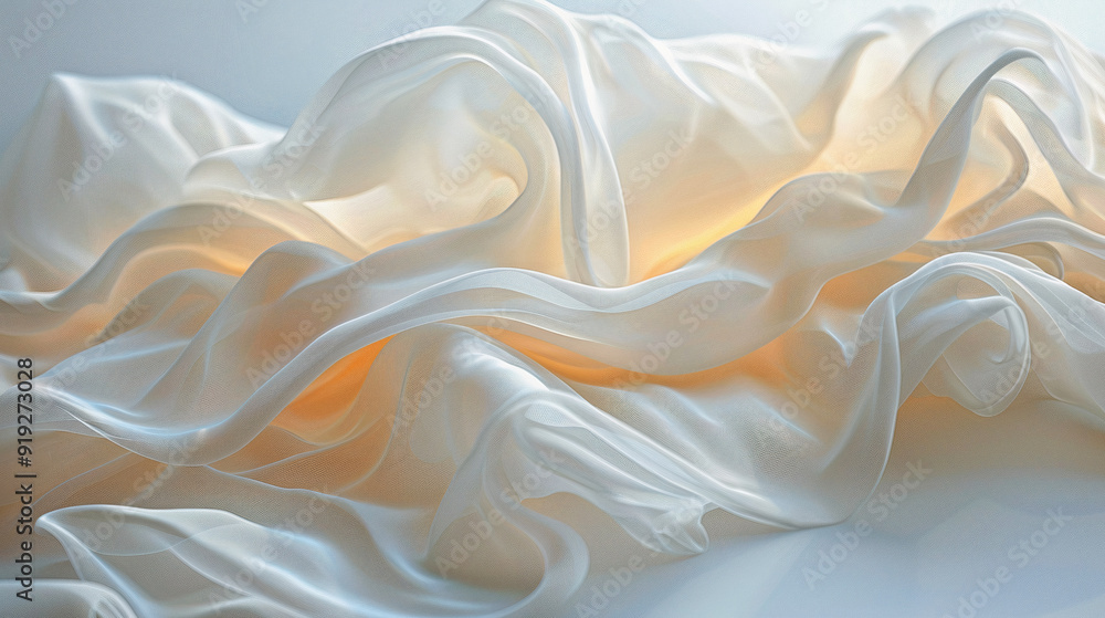 Poster abstract background with wavy lines and waves. generative ai