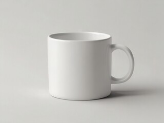 A blank white coffee mug is the perfect canvas for your morning brew.