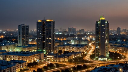 Fototapeta premium view of the city