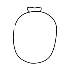 kiwi fresh line icon vector. kiwi fresh sign. isolated contour symbol black illustration