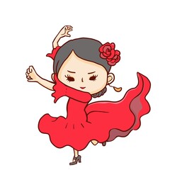 フラメンコのイラスト