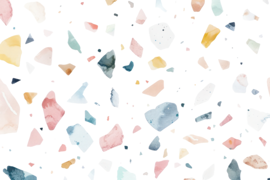 PNG Colorful terrazzo pattern illustration